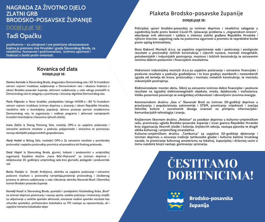 Priznanja BPZ