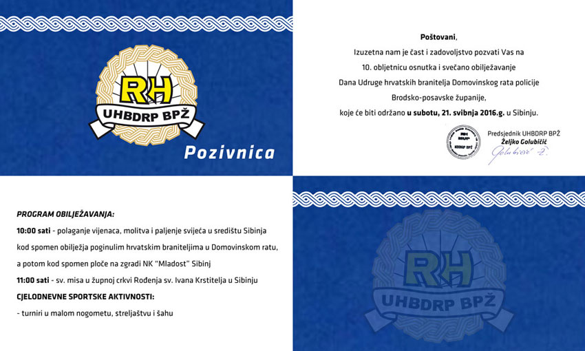 Pozivnica za web