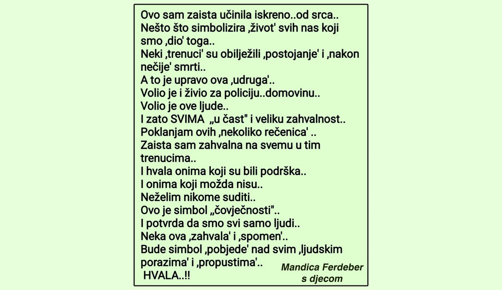 Mandica zahvala
